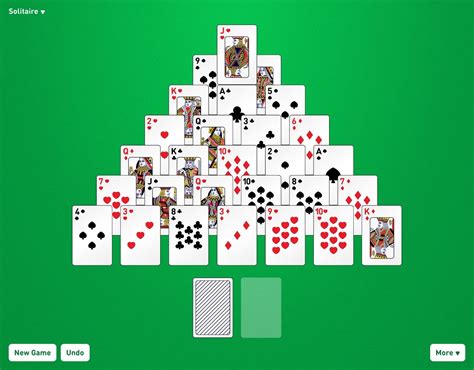 Play Pyramid Solitaire .